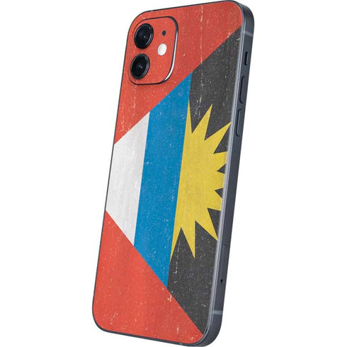 Antigua and Barbuda Flag Distressed iPhone 12 Mini Skin